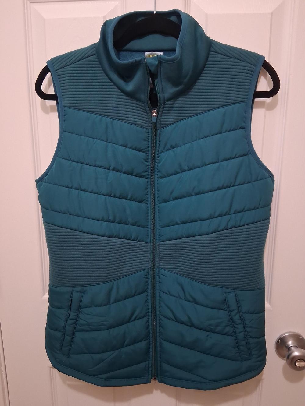 Tek Gear Teal Quilted Sleeveless Vest